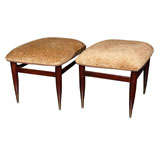 Pair of French Art Deco Stools